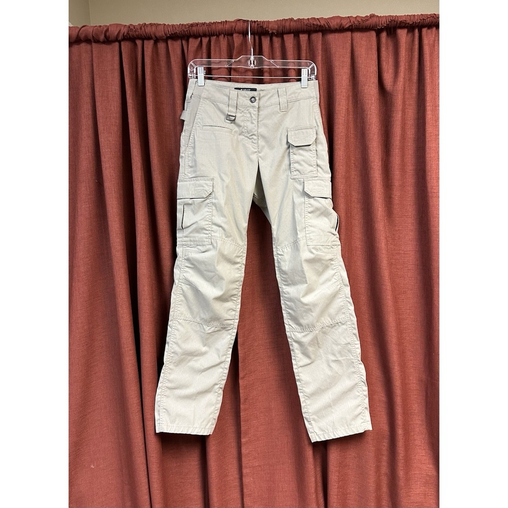 5.11 Tactical Mens White Straight Fit Pro Cargo Pants US 0 UK 4